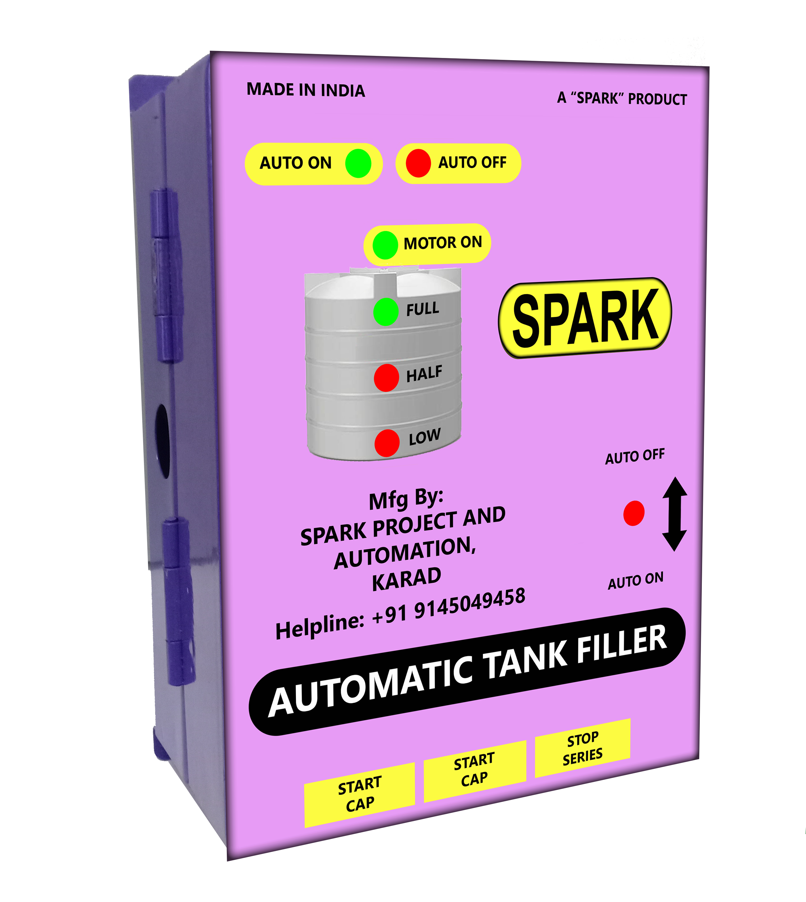 SPARK Automatic Tank Filler with full, half and low water level indicators